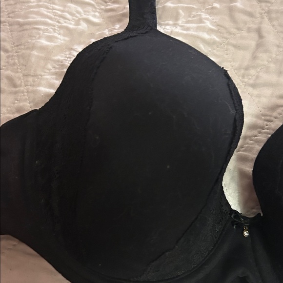 Soma Elegant Black Molded‎ cup, underwire Lace trim Bra. Size 38C - Picture 6 of 10